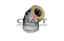 Сэндвич-колено 45° (316/0,5 мм+304) D200x300