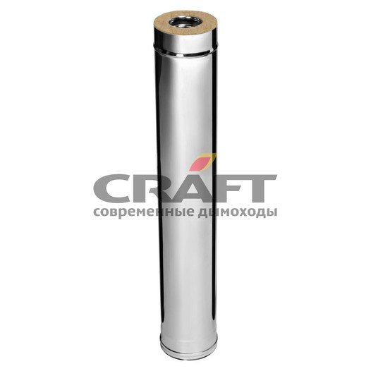 Фотография Труба сэндвич 1 м (316/0,8 мм+304) D120x220