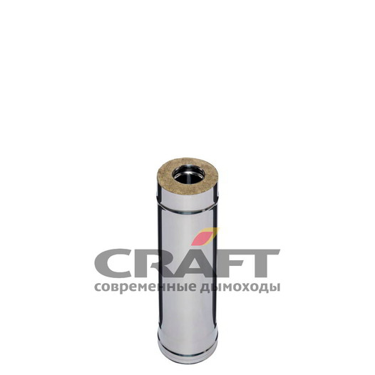 Фотография Труба сэндвич 0,5 м (316/0,8 мм+304) D200x300