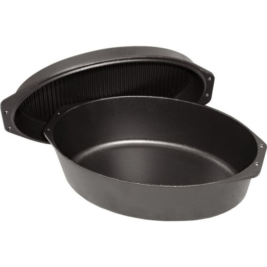 Фотография Утятница овальная с крышкой 400*260