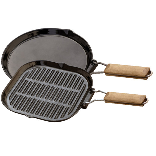 Фотография Чугунная сковорода, квадраткая 240 x 240 x 30