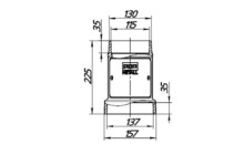 Стартовый дымоход 115-136 с ревизией