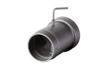 Стартовый дымоход 115-136 c шибером