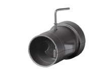 Стартовый дымоход 115-136 разборный с шибером