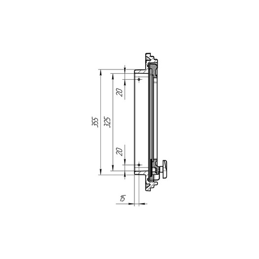 Фотография Чугунная дверца для камина понорамная 