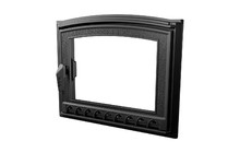 Чугунная дверца для камина понорамная 