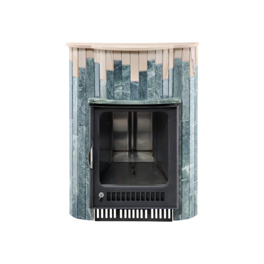Фотография Портал для печей Ферингер ПФ Оптима, Квадра Змеевик + Окаменевшее дерево