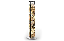 Дровник Stella большой в нержавейке черный