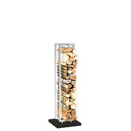 Дровник Stella малый металл белый основание черный