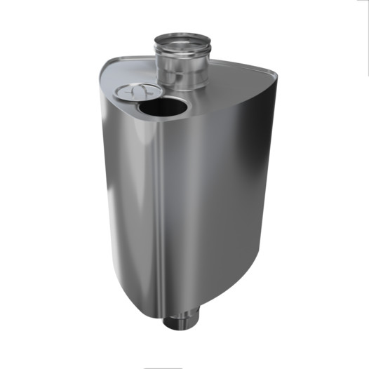 Фотография Бак Ferrum Каспий треугольный на трубе 63 л