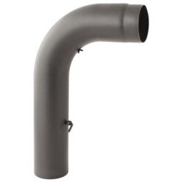 Колено гнутое с шибером и ревизией D150