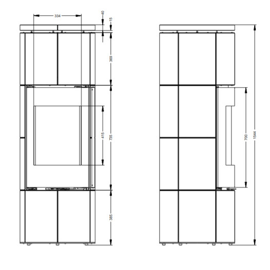 Фотография Печь-камин Астов R 1.0 XL K MAX кремово-бежевая