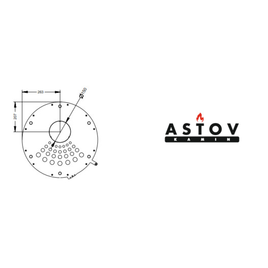 Фотография Печь-камин Астов R 1.0 XL K MAX кремово-бежевая