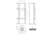 Печь-камин Астов R 1 XL