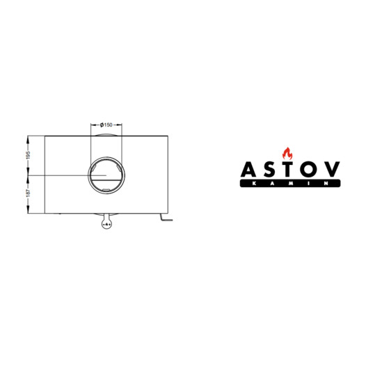 Фотография Печь-камин Астов D 600