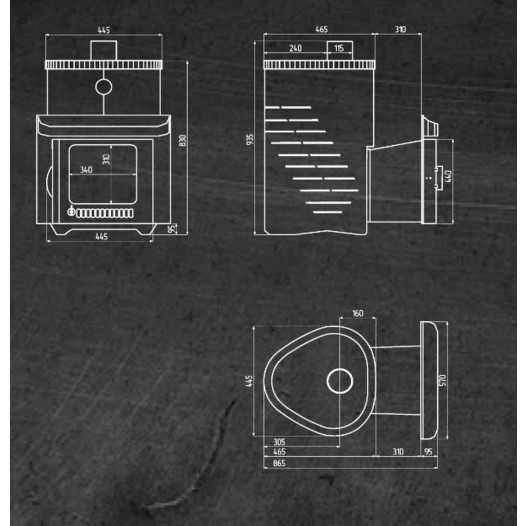 Фотография Печь для бани Ферингер ПФ Малютка в кожухе Стандарт
