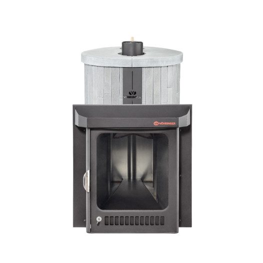 Фотография Печь для бани Ферингер ПФ Малютка Серый Велюр