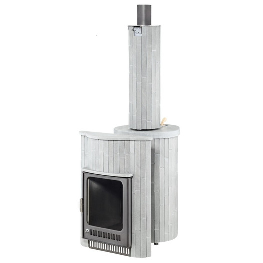 Фотография Печь для бани Ферингер ПФ Малютка Серый Велюр