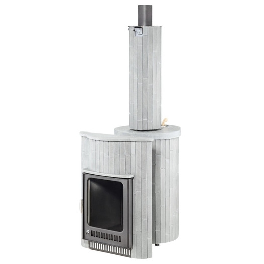 Фотография Печь для бани Ферингер ПФ Малютка Серый Велюр