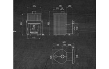 Печь для бани Ферингер ПФ Малютка Серый Велюр