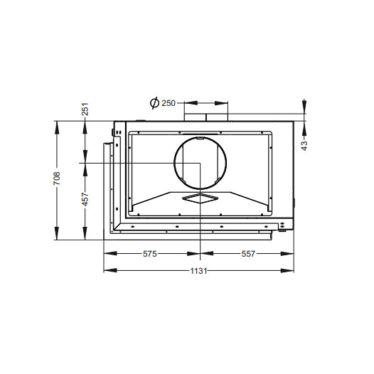 Фотография Открытый камин Астов О2С 90\50