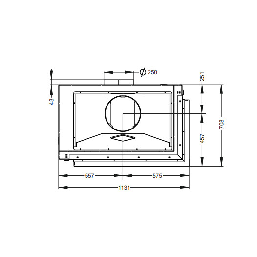 Фотография Открытый камин Астов О2С 90\50