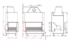 Открытый камин Астов О2С 90\50