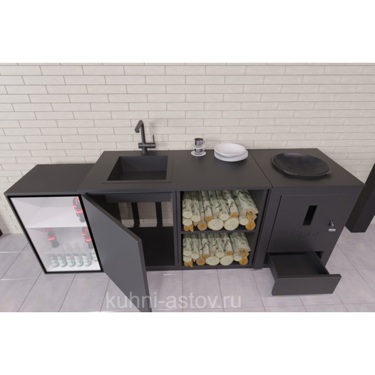 Фотография Уличная модульная кухня Астов №6