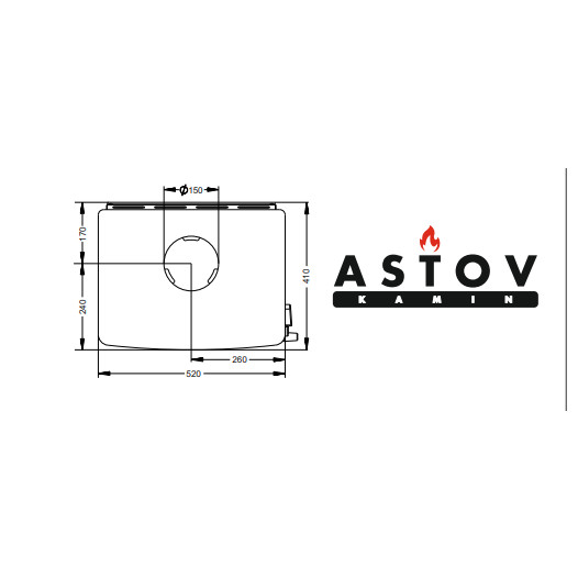 Фотография Печь-камин Астов Алиса 920