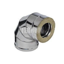 Сэндвич-колено 90° (430/1,0 мм + нерж.) D150х210