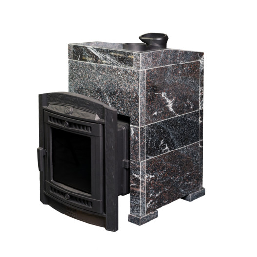 Фотография Банная печь ProMetall Атмосфера L в облицовке 