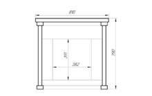 Портал из натурального камня Пироксенит мини от Прометалл