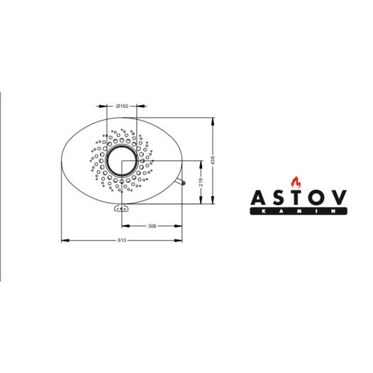 Фотография Печь-камин Астов OVAL