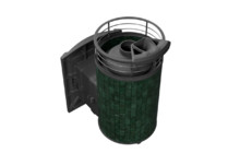 Банная печь ProMetall Атмосфера L в ламелях 