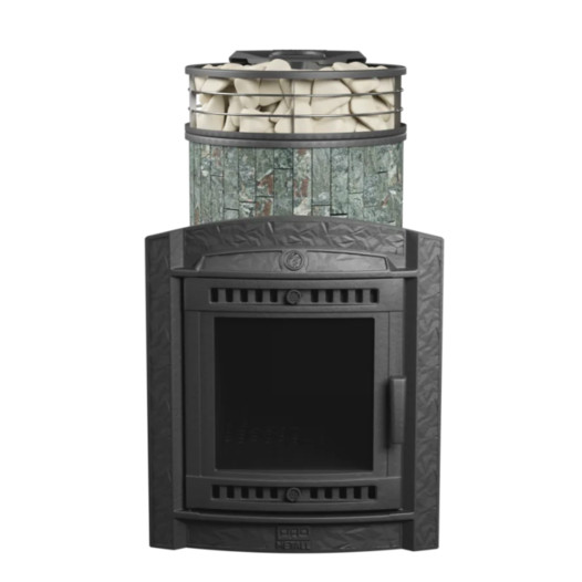 Фотография Банная печь ProMetall Атмосфера L в ламелях 