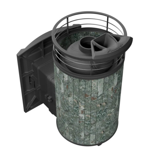 Фотография Банная печь ProMetall Атмосфера L в ламелях 