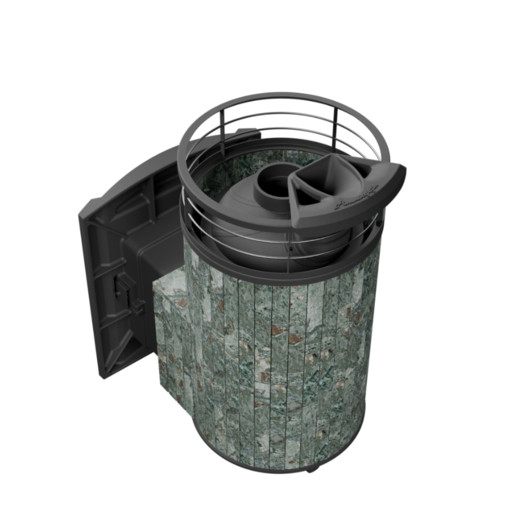 Фотография Банная печь ProMetall Атмосфера L в ламелях 