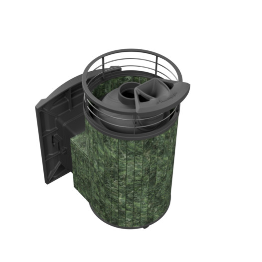 Фотография Банная печь ProMetall Атмосфера L в ламелях 