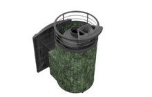 Банная печь ProMetall Атмосфера L в ламелях 