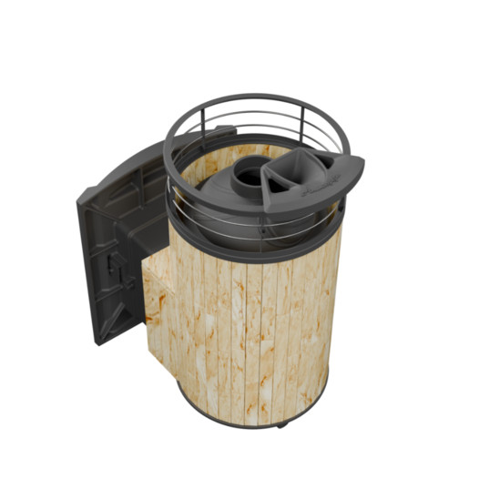 Фотография Банная печь ProMetall Атмосфера L в ламелях 