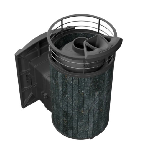 Фотография Банная печь ProMetall Атмосфера L в ламелях 