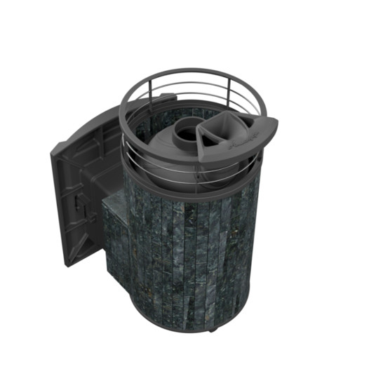 Фотография Банная печь ProMetall Атмосфера L в ламелях 