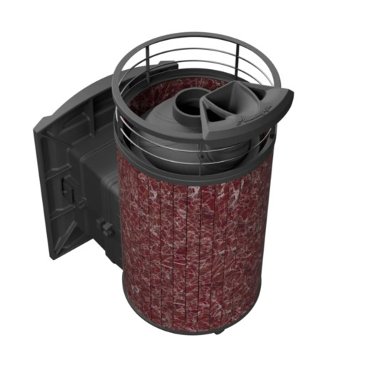 Фотография Банная печь ProMetall Атмосфера L в ламелях 