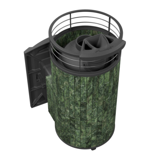 Фотография Банная печь ProMetall Атмосфера XL в ламелях 