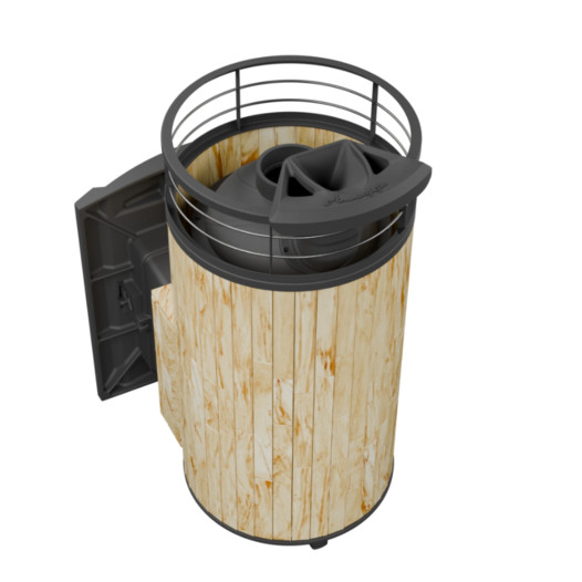 Фотография Банная печь ProMetall Атмосфера XL в ламелях 