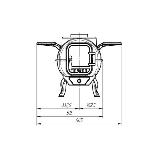 Фотография Печь-камин Прометалл Тайга Pro