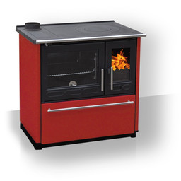 Печь-камин Plamen 850 Glas красная