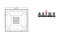 Каминная топка Астов АРТ П4С 800