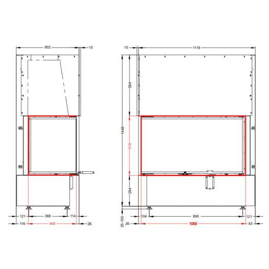 Фотография Каминная топка Астов П2С 10057 L