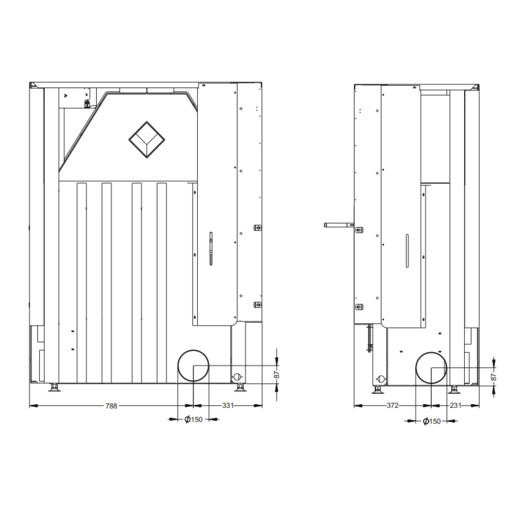 Фотография Каминная топка Астов П2С 10057 L
